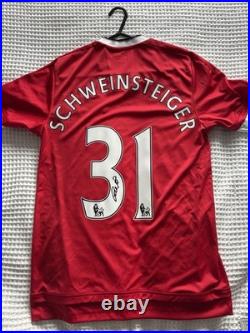 Bastian Schweinsteiger Manchester United Signed Shirt Bastian Schweinsteiger Manchester United Signed Shirt