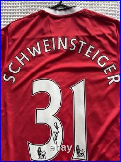 Bastian Schweinsteiger Manchester United Signed Shirt Bastian Schweinsteiger Manchester United Signed Shirt