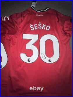 Benjamin Sesko Hand Signed Manchester United 25/26 Home Shirt