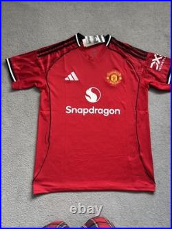 Benjamin Sesko Signed Manchester United Shirt Old Trafford Genuine Slovenia Benjamin Sesko Signed Manchester United Shirt Old Trafford Genuine Slovenia