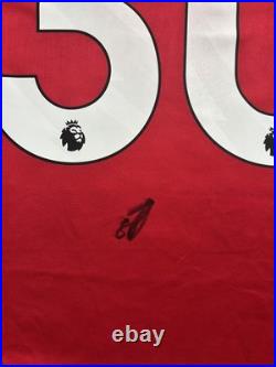 Benjamin Sesko Signed Manchester United Shirt Old Trafford Genuine Slovenia Benjamin Sesko Signed Manchester United Shirt Old Trafford Genuine Slovenia