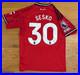 Benjamin Sesko Signed Manchester United Shirt With Photo Proof + COA