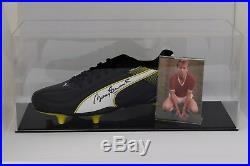 Bobby Charlton Signed Autograph Football Boot Display Case Manchester United COA