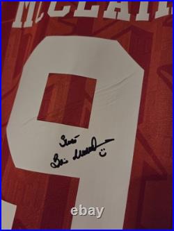 Brain Mcclair Signed Manchester United Shirt