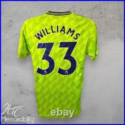 Brandon Williams Signed Official 22/23 Manchester United Third Football Shirt