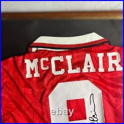 Brian Mcclair Genuine Signed Manchester United Shirt Mufc Autograph