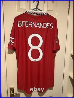 Bruno Fernandes Fa Cup Final 2023 Player Version Manchester United Shirt
