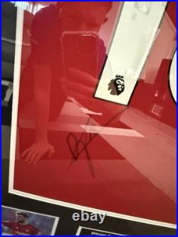 Bruno Fernandes Hand Signed And Framed Manchester United Shirt With COA Bruno Fernandes Hand Signed And Framed Manchester United Shirt With COA