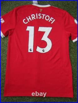 Bruno Fernandes Hand Signed Manchester United Home Football Shirt Autograph