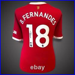 Bruno Fernandes Hand Signed Manchester United Shirt £199 With COA