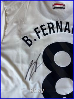 Bruno Fernandes Hand Signed Manchester United Shirt Genuine Autograph with PROOF