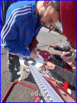 Bruno Fernandes Hand Signed Manchester United Shirt Genuine Autograph with PROOF