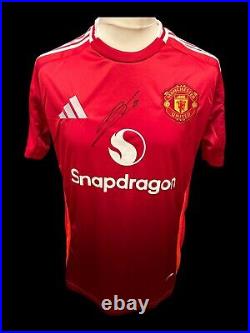 Bruno Fernandes Manchester United 2024-25 Hand Signed Home Shirt