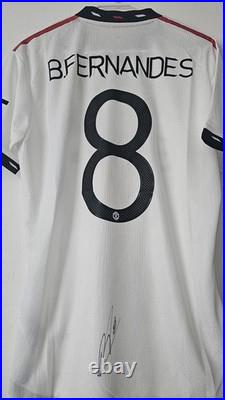 Bruno Fernandes Manchester United Hand Signed Shirt