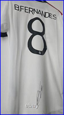 Bruno Fernandes Manchester United Hand Signed Shirt