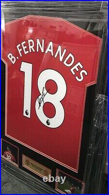 Bruno Fernandes Manchester United Shirt Personally Signed With COA