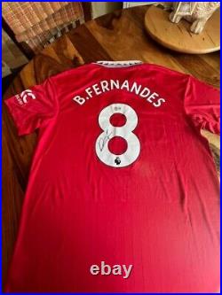 Bruno Fernandes Manchester United Signed 2022-23 Jersey Beckett COA