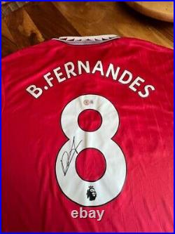 Bruno Fernandes Manchester United Signed 2022-23 Jersey Beckett COA