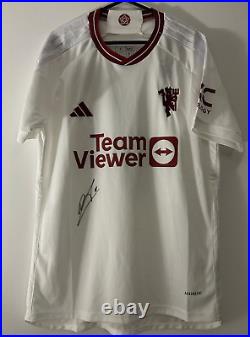 Bruno Fernandes Manchester United Signed Shirt EXACT PHOTO PROOF