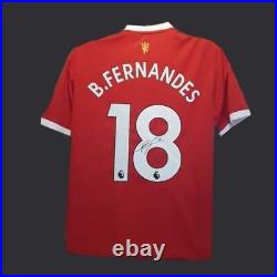 Bruno Fernandes Signed 21/22 Manchester United Shirt COA
