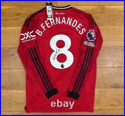 Bruno Fernandes Signed Manchester United 25/26 Long Sleeve Shirt PhotoProof +COA