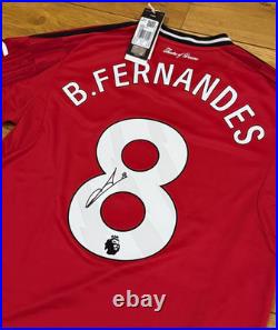 Bruno Fernandes Signed Manchester United 25/26 Long Sleeve Shirt PhotoProof +COA