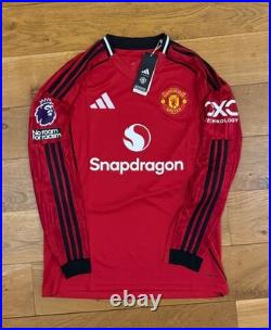 Bruno Fernandes Signed Manchester United 25/26 Long Sleeve Shirt PhotoProof +COA