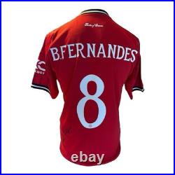 Bruno Fernandes Signed Manchester United Home 25/26 Season Shirt With Coa Bruno Fernandes Signed Manchester United Home 25/26 Season Shirt With Coa