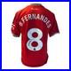 Bruno Fernandes Signed Manchester United Home Shirt With Coa And Photo Proof