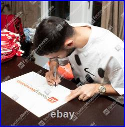 Bruno Fernandes Signed Manchester United Shirt 2020-2021 Autograph Jersey