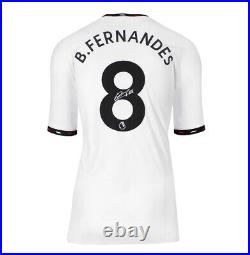 Bruno Fernandes Signed Manchester United Shirt 2022-23, Away, Number 8
