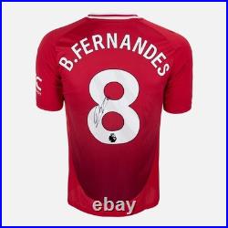 Bruno Fernandes Signed Manchester United Shirt 2024-25 Home 8