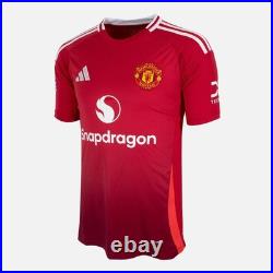 Bruno Fernandes Signed Manchester United Shirt 2024-25 Home 8