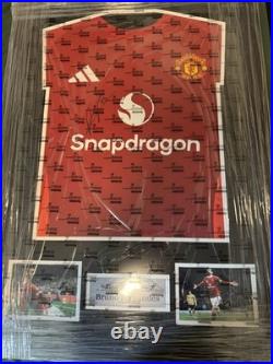 Bruno Fernandez Manchester United Signed Shirt With Sporting Speaker COA