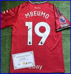 Bryan Mbeumo Signed Manchester United 25/26 Shirt with EXACT VIDEO PROOF & COA