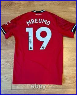 Bryan Mbeumo Signed Manchester United Shirt 25/26 Autograph