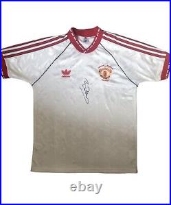 Bryan Robson Hand Signed Manchester United 1991 Cup Winners Cup Shirt + Coa