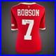 Bryan Robson Hand Signed Manchester United Football Shirt 2021/21 With COA £175