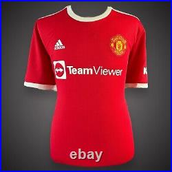 Bryan Robson Hand Signed Manchester United Football Shirt 2021/21 With COA £175 Bryan Robson Hand Signed Manchester United Football Shirt 2021/21 With COA £175