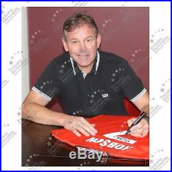 Bryan Robson Signed Manchester United 1984 Shirt Autographed Jersey