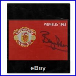Bryan Robson Signed Manchester United 1985 FA Cup Final Shirt. Framed
