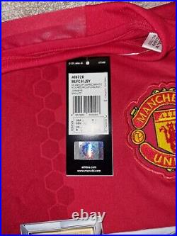 CHRIS SMALLING Signed Manchester United Shirt. Still in original Sleve/Envelope