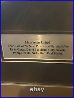 CLASS OF 92 HAND SIGNED MANCHESTER UNITED AWAY SHIRT! & Ltd Edition trainers