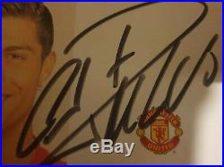 CRISTIANO RONALDO Manchester United Hand Signed Club Photo Card Man Utd