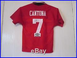 Cantona 1994-96 Signed Manchester United Home Football Shirt with COA /43519