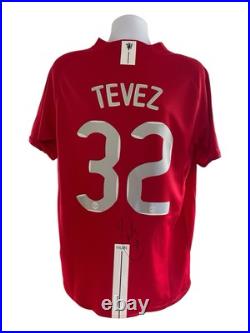 Carlos Tevez Signed Manchester United CL Final Shirt With COA and Photo Proof