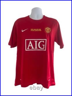 Carlos Tevez Signed Manchester United CL Final Shirt With COA and Photo Proof