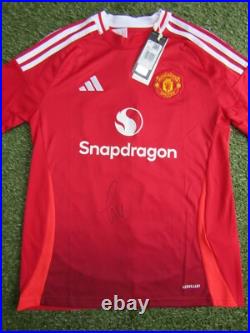 Casemiro Hand Signed Manchester United 2024-2025 Football Shirt Autograph Casemiro Hand Signed Manchester United 2024-2025 Football Shirt Autograph