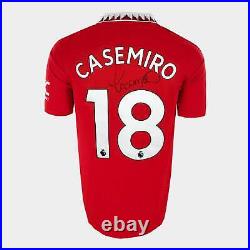 Casemiro Signed Manchester United Shirt 2022-23 Home 18