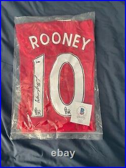 Certified Signed Wayne Rooney Manchester United Shirt 2017-18